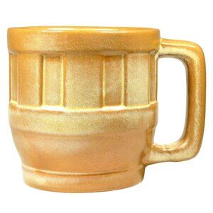 Vintage Frankoma Wagon Wheel Mug – 94M 16oz, Desert Gold Glaze, Mid-Century